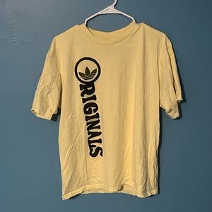 Adidas Originals Short Sleeve Tee in Yellow